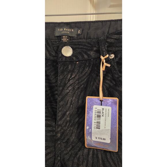 Ted Baker Zebra Printed Cord Skinny Jeans Size 29 NWT - Picture 5 of 6